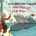 Gói cước BIEN50 VinaPhone ưu đãi 1000 phút gọi và 6GB data