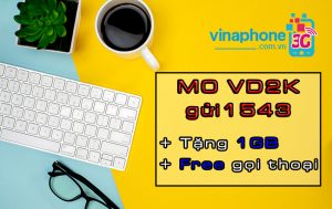 Tặng 1GB Gọi FREE khi đăng ký gói VD2K của VinaPhone chỉ 2k