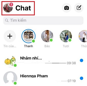  an tin nhan messenger tren man hinh khoa