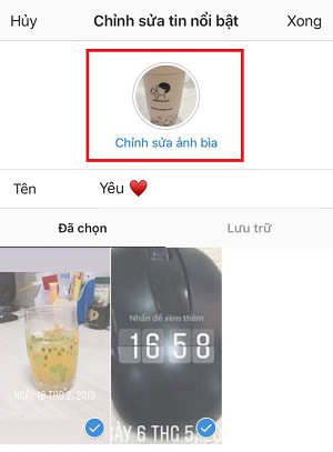 thay doi anh bia tin noi bat instagram don gian