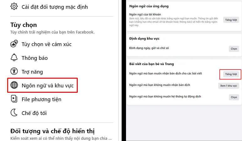 Bat ban dich tieng viet cho bai viet Facebook