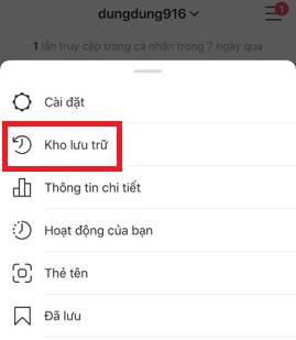 xem lai story cu tren instagram nhanh