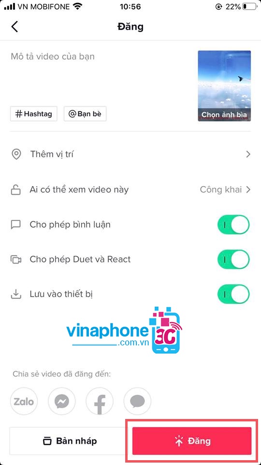 Cách đăng Video lên Tik Tok Trung Quoc