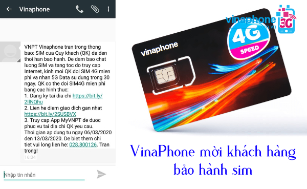 Vinaphone thong bao bao hanh sim la sao bao hanh sim vinaphone