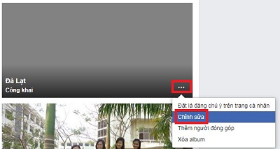 doi ten album tren facebook nhanh