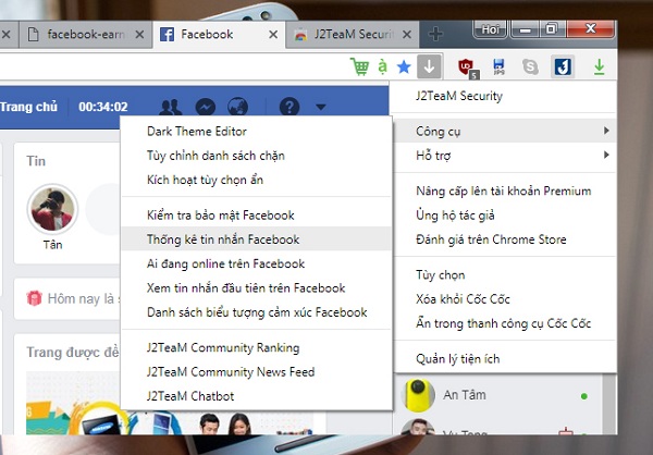 cach xem nhan tin voi ai nhieu nhat tren facebook sieu de