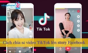 chia se video tiktok len story facebook