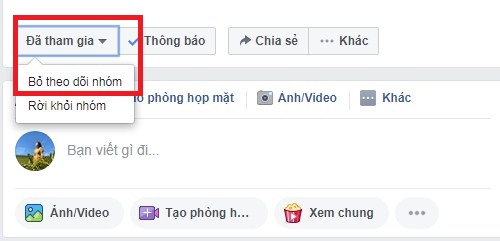 Thu thuat huy yeu cau tham gia nhom tren facebook