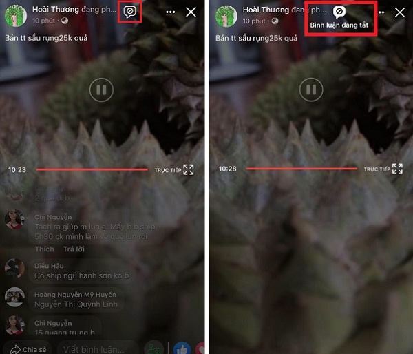  tat binh luan khi xem livestream facebook