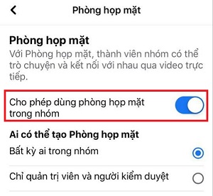 Thu thuat tat phong hop mat tren nhom facebook