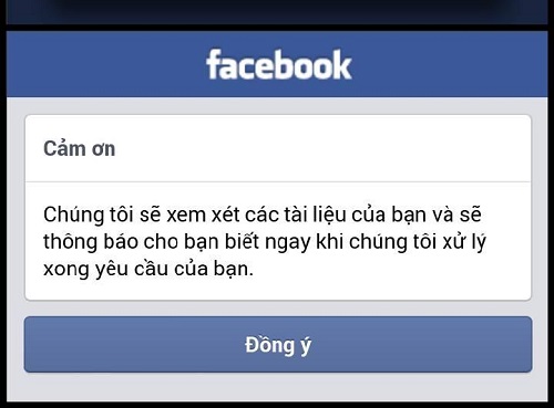 xác minh danh tính Facebook bằng CMND