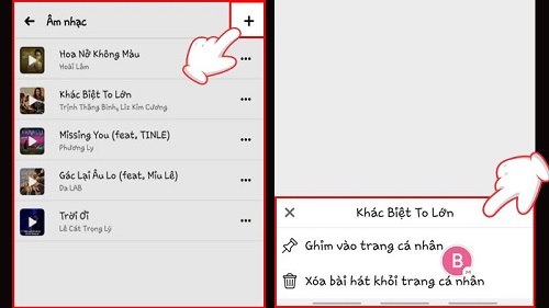 cach them bai hat vao tieu su facebook