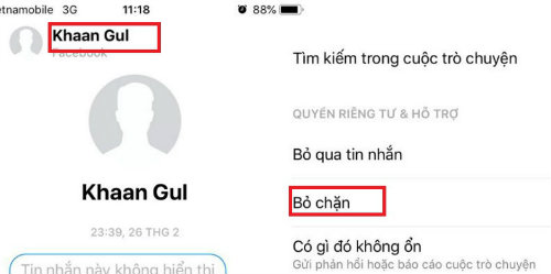 mo chan tin nhan tren messenger