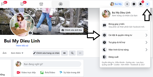 cach lam hien nut nguoi theo doi tren facebook bang may tinh