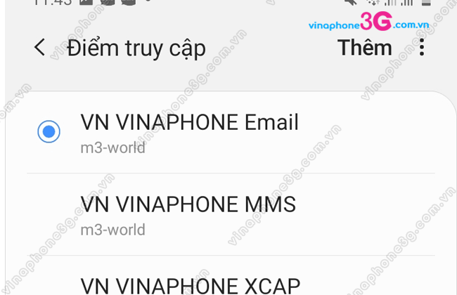 cai dat cau hinh apn vinaphone nhu the nao cai dat cau hinh apn vinaphone