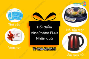 khuyen mai doi diem vinaphone plus nhan qua