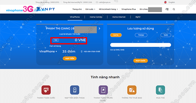 cach kiem tra tai khoan vinaphone