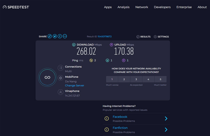 test toc do wifi vnpt