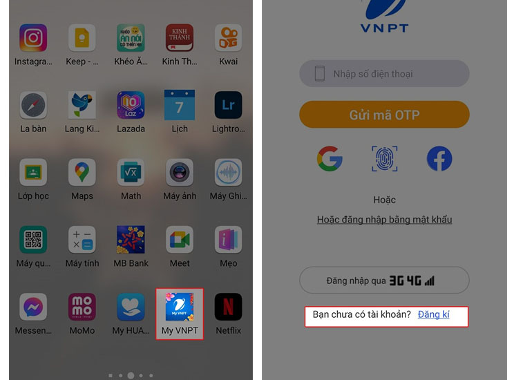 Dang ky tai khoan VinaPortal tren MyVNPT