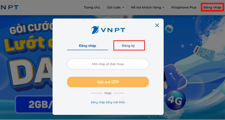 Dang ky tai khoan VinaPortal tren Web