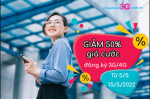 vinaphone giam 50% cuoc dang ky 3g/4g