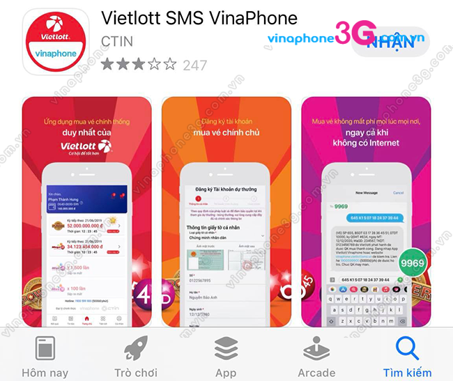 app vietlott sms vinaphone