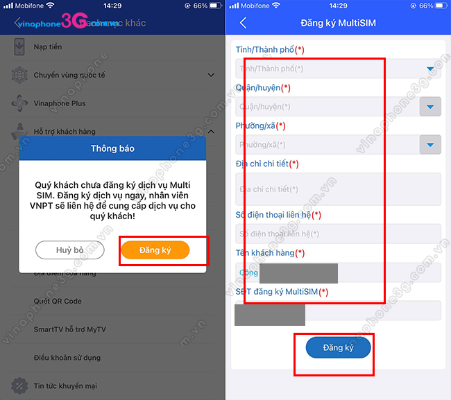 cach dang ky multisim vinaphone online