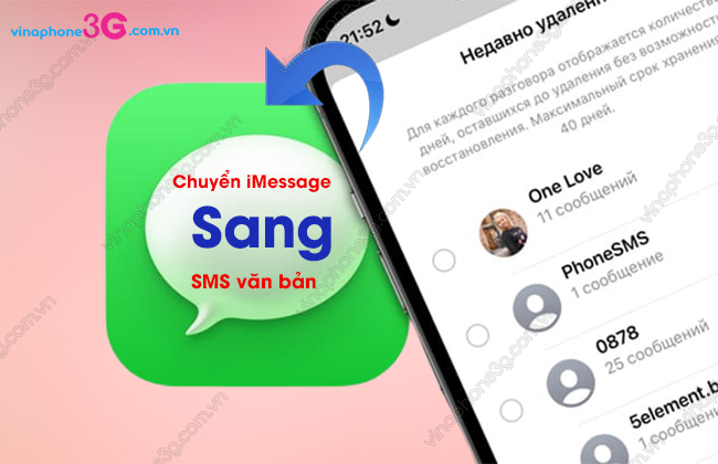 huong dan chuyen iMessage sang tin nhan van ban