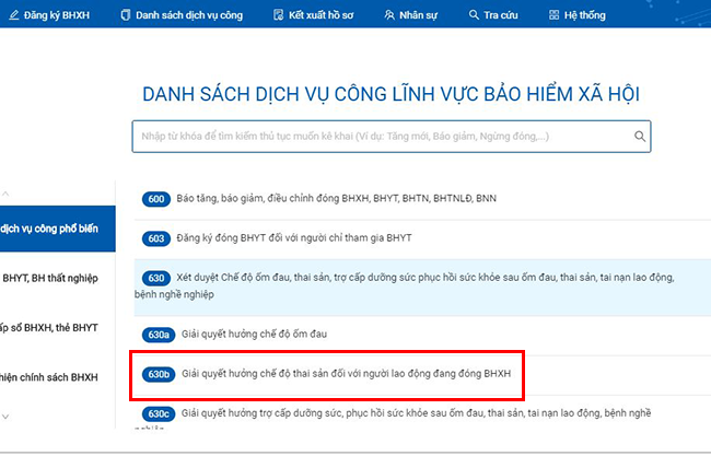 cach lam che do thai san tren phan mem vnpt the nao? cach lam che do thai san tren phan mem vnpt
