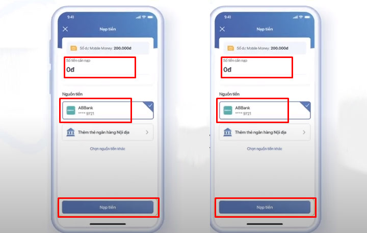 Nap tien vao vi VNPT Money online