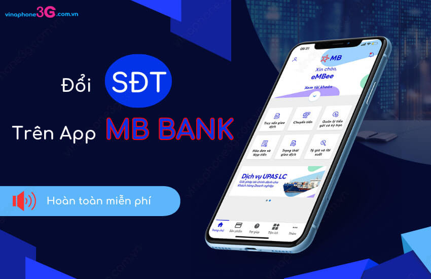 Thay doi so dien thoai tren app MB Bank 