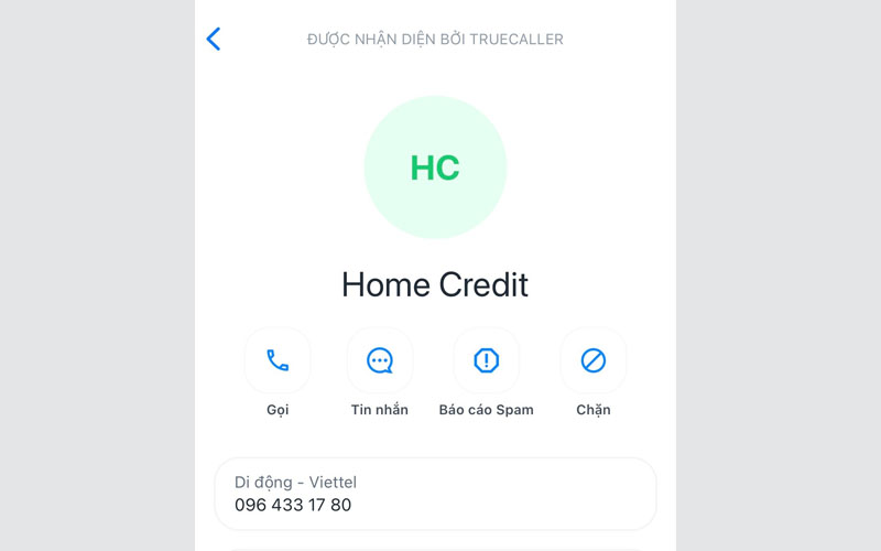 Số điện thoại HOME VAYTD có phải của bên vay tín dụng đòi nợ So dien thoai HOME VAYTD cua ai