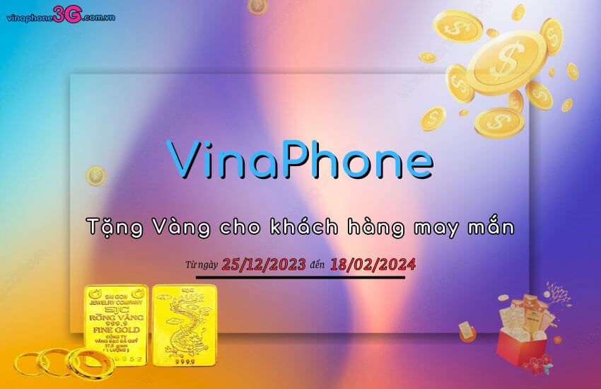 VinaPhone tang vang cho khach hang may man nhat