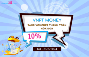 Chuong trinh VNPT Money tang voucher 10%